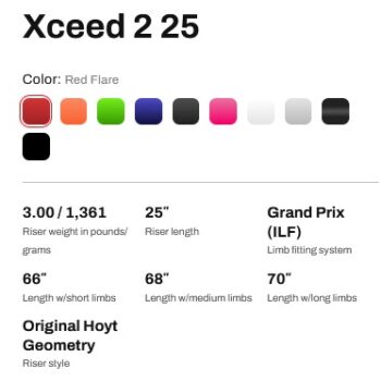 HoytXCEED-2-specif